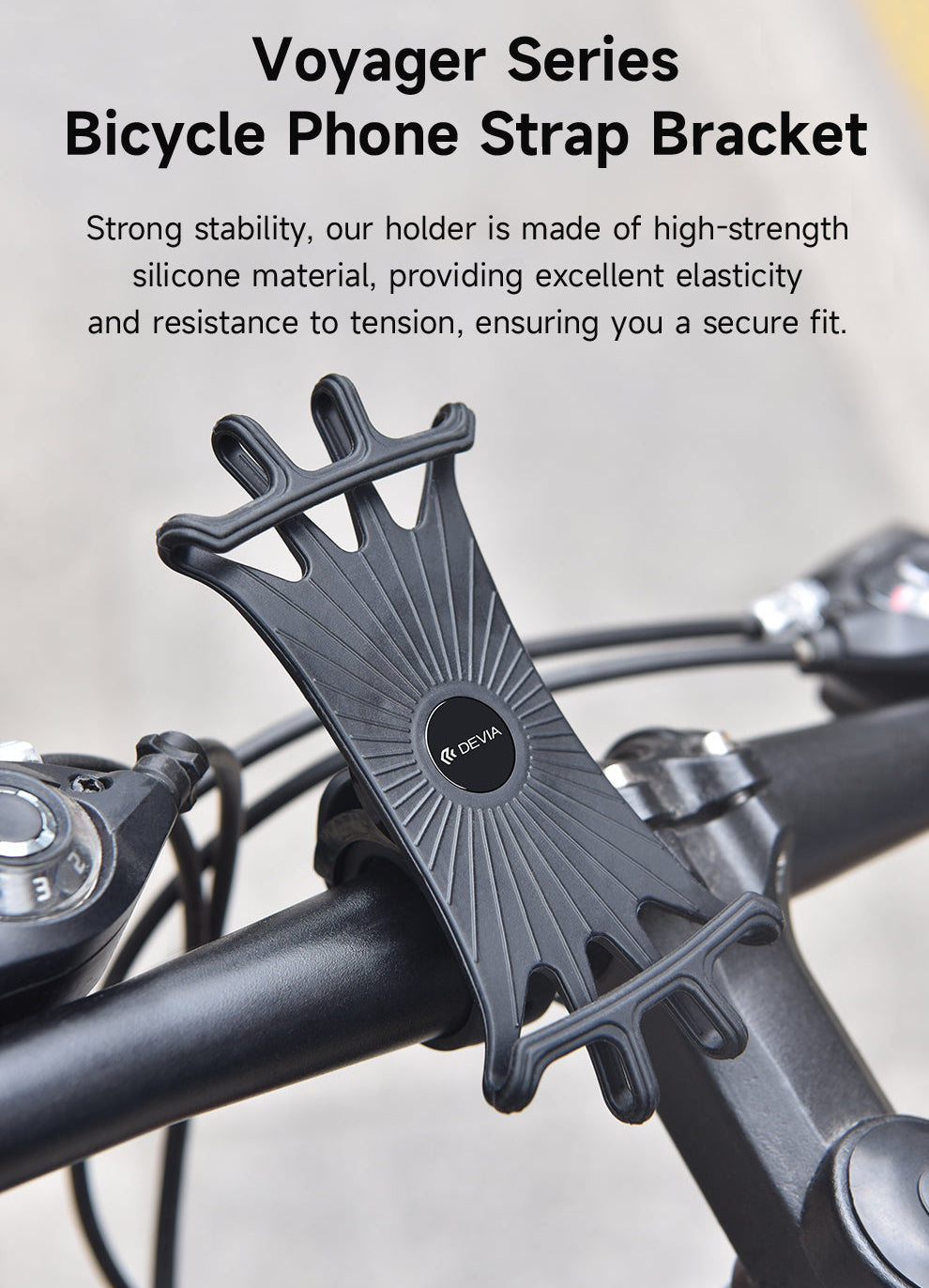 Fahrrad Handyhalterung aus Silikon