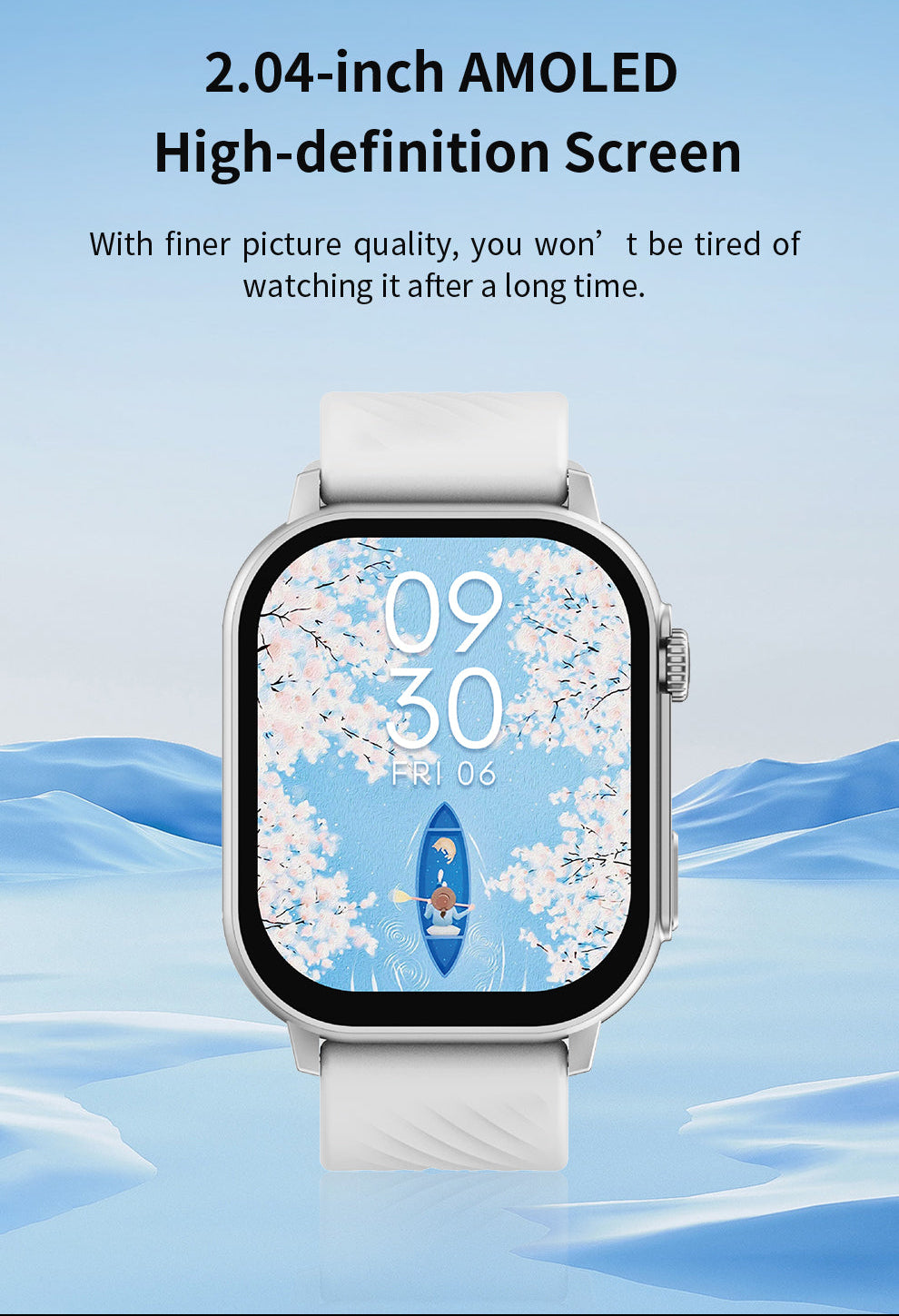 DEVIA Smartwatch Pro 2 – AMOLED Smartwatch mit Telefonfunktion