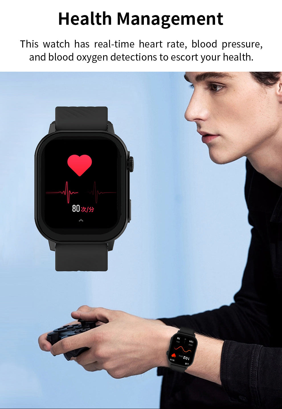 DEVIA Smartwatch Pro 2 – AMOLED Smartwatch mit Telefonfunktion