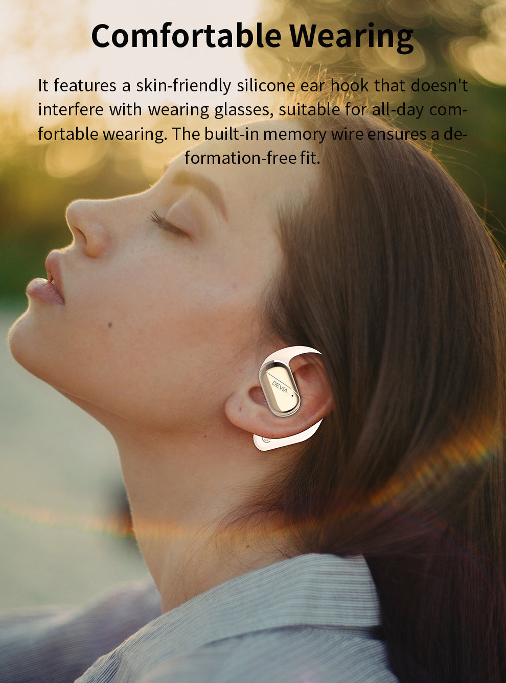 Open Ear Bluetooth Kopfhörer mit ENC und 32 Stunden Laufzeit