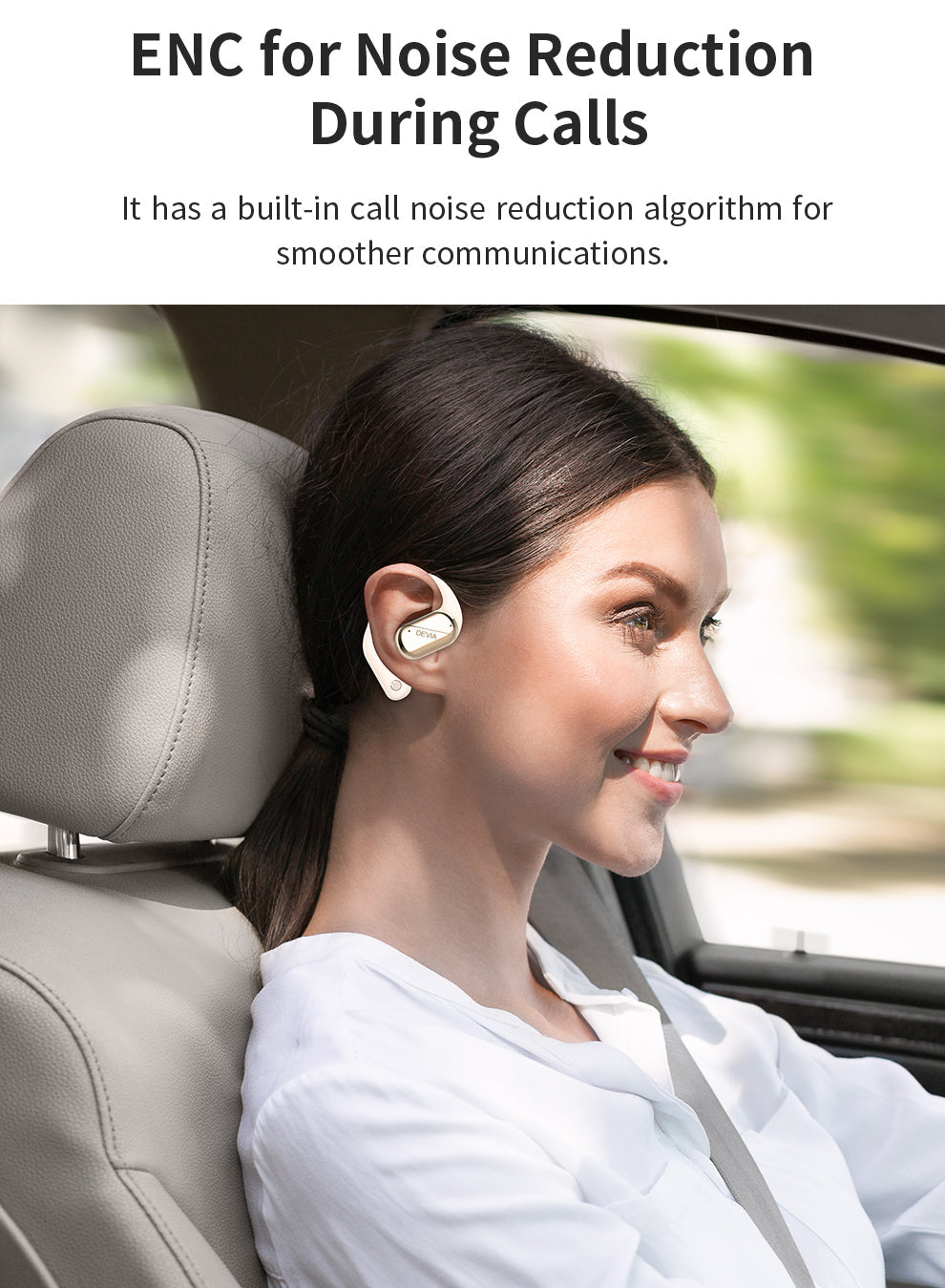 Open Ear Bluetooth Kopfhörer mit ENC und 32 Stunden Laufzeit