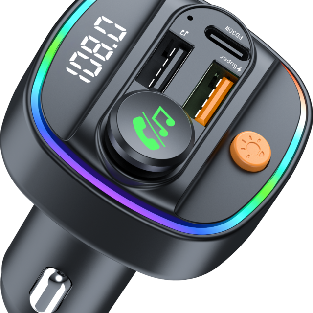Bluetooth FM Transmitter fürs Auto, 30W hızlı şarj