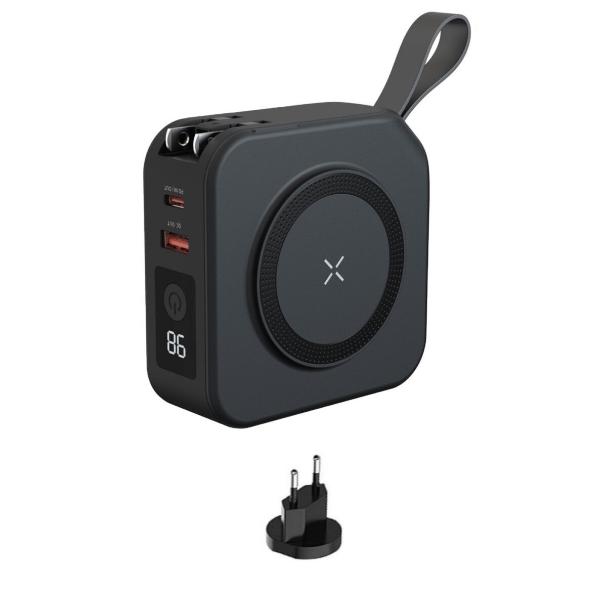 Reise Ladegerät mit Powerbank und Wireless Charging