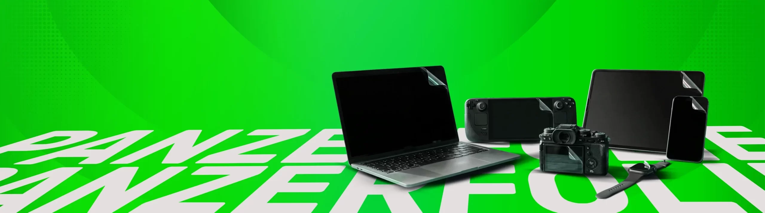 GREENMNKY Panzerfolie: dizüstü, konsol, kamera, tablet ve telefon